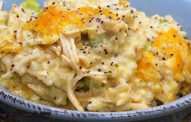 CREAMY CHICKEN AND RICE CASSEROLE